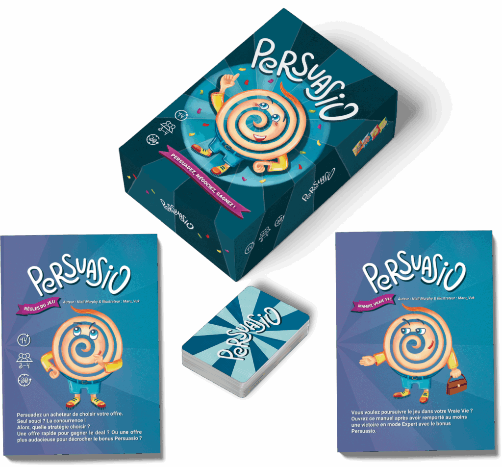 Persuasio horizontal box & rule & workbook & cards deck